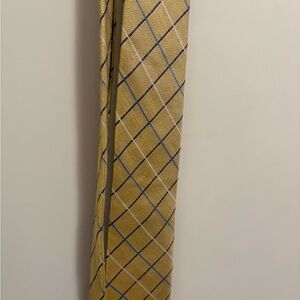 Chaps Brand Gold Checkered Tie